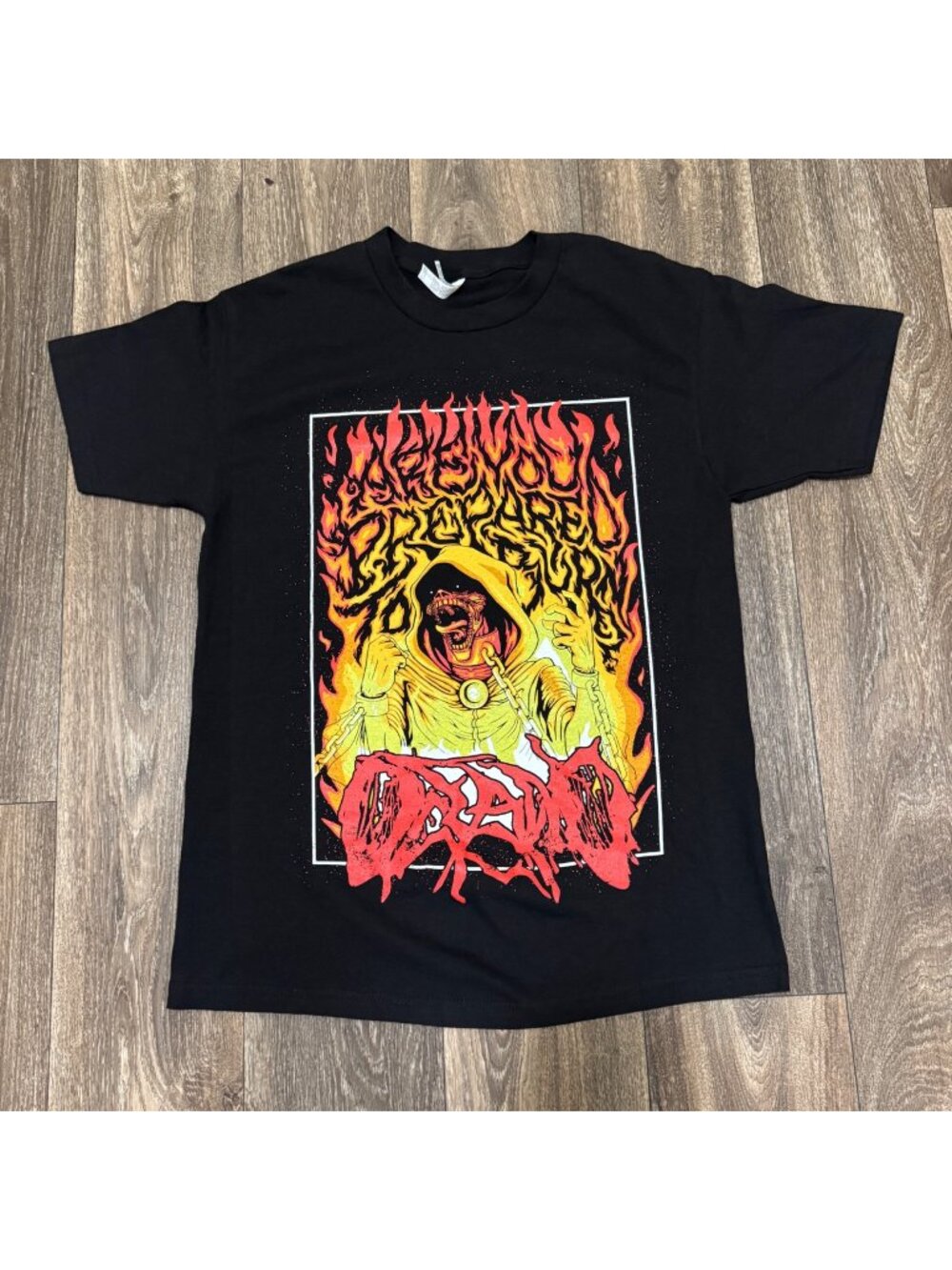 Oceano Band T-Shirt Men’s M Black Deathcore Metalcore Are you Prepared to Burn